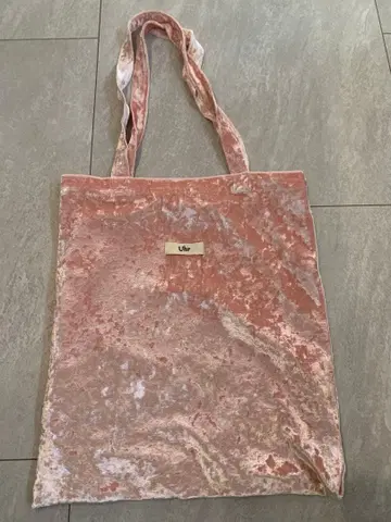 Ulr 벨벳 핑크 토트백