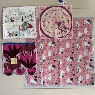 무민 손수건 4개 세트