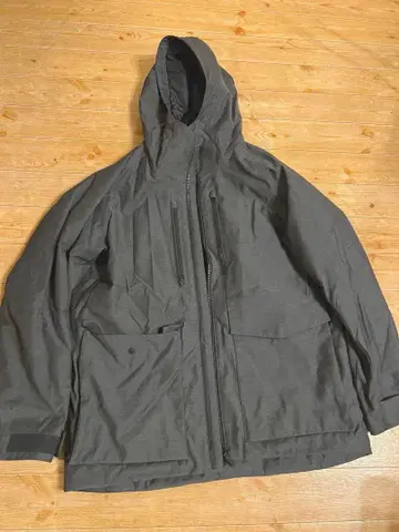 UNIQLO 다크 그레이 후드 부착 자켓