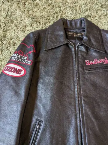 오존 커뮤니티 싱글 라이더 자켓 블랙