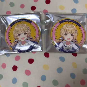 하케이지마 시 파라다이스 콜라보 후지타 코토네 캔뱃지 2개 세트