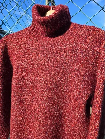 BLUE BLUE 로우 게이지 터틀넥 스웨터