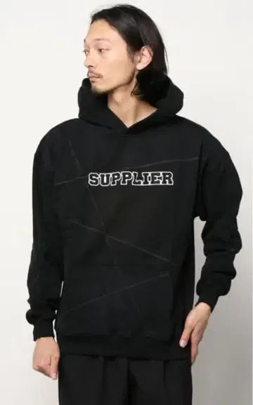 SUPPLIER STITCHEDHOODIE/서플라이어 스티치드 후디