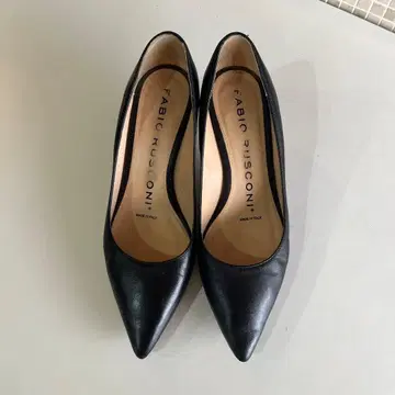 FABIO RUSCONI 23.5cm 블랙 펌프스 (맥주 5cm)