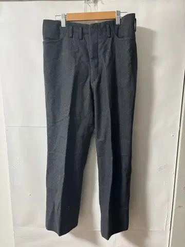 [ 당일 발송 ] L 그레이 울 혼방 수트 슬랙스 허리 턱 포함