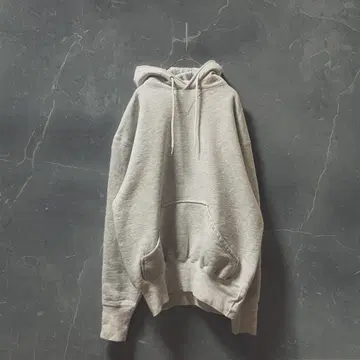 HOUSTON 후드티 USA제 그레이 맨투맨 속기모 헤비웨이트