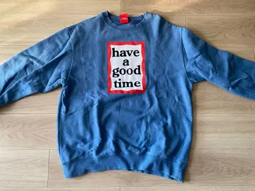 have a good time 스카이블루 맨투맨 XL