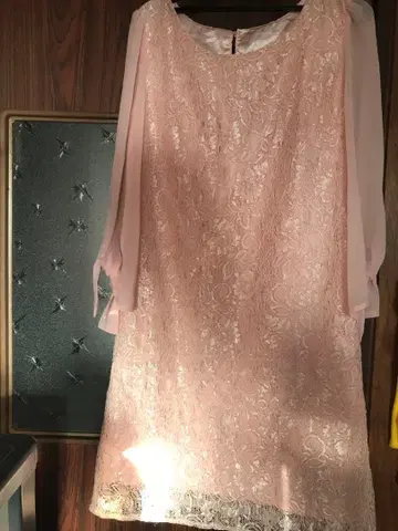 엘레강트한 핑크 레이스 드레스 캬바 결혼식 MIIA