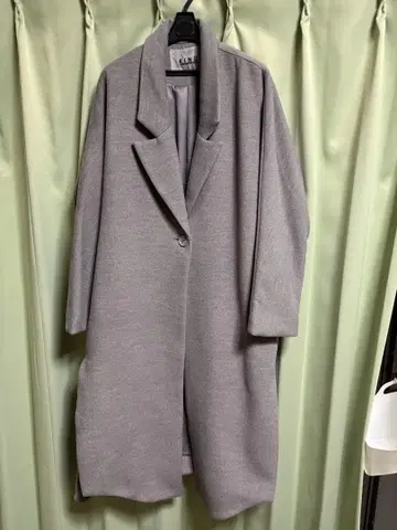 안티카 KINU 롱 코트 그레이 두꺼운 원단 슬릿