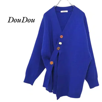 DouDou 모듬 단추 가디건 블루 DouDou