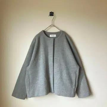 evam eva 프레스 울 숏코트 요건 레일 나카가와 마사시치 상점