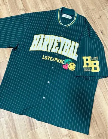 smiley face 스트라이프 셔츠