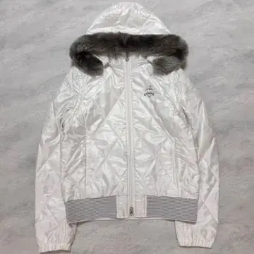 캘러웨이 2way 퍼 달린 별 패턴 패딩 자켓 베스트 골프웨어