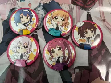 유루유리 PRINCESS CAFE 캔뱃지 학생회+유이