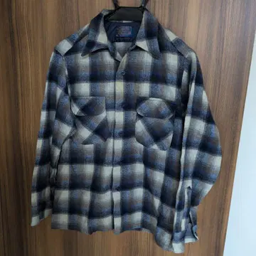 70s 펜들턴 울 셔츠 M 옴브레