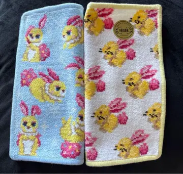 [ 새상품 ] FEILER 페이러 손수건 라브라리 폼폼 파니 2개