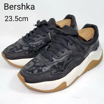 버쉬카 통굽 스니커즈 23.5cm 레오파드 플랫폼 스니커즈