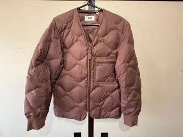 브라운 퀼팅 다운 자켓