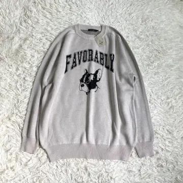 새상품 L 사이즈 니코앤드 애니멀 더블 JQ 니트 오버 사이즈