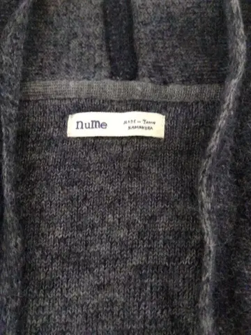 nume 울 알파카 토퍼 니트 가디건