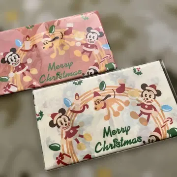 디즈니랜드 미키&미니 크리스마스 손수건 세트