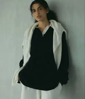 ETRE TOKYO 라거 셔츠 니트 풀오버 네이비