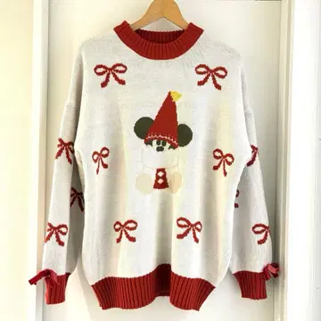 릴린린 스웨터 니트 2025 리본 크리스마스