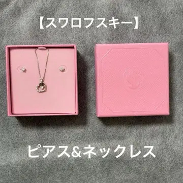 [ 스와로브스키 ] 하트형 목걸이&귀걸이