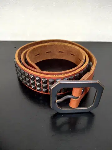 GAP 스터드 벨트 38 브라운