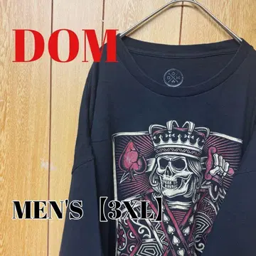 TS165 [US 수입 ] DOM 반팔 T셔츠 [남성용 3XL ] 블랙