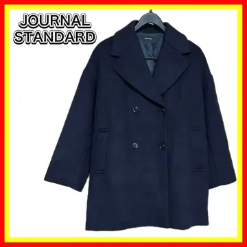 새상품급 JOURNAL STANDARD 더블 브레스트 피코트 L~XL
