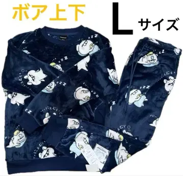 L 사이즈 새상품 요시 스탬프 보아 상하의 네이비 돈키