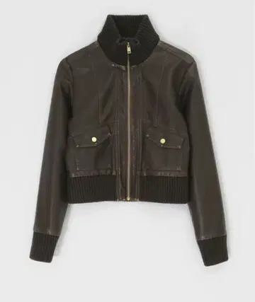 BLACKUP 아본 가죽 점퍼