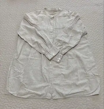 라이트 베이지 긴팔 셔츠 사만사 모스모스 sm2 마 혼방 린넨 혼방