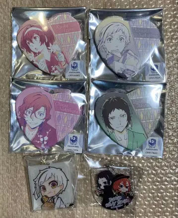 문호 스트레이독스 하트 캔뱃지 세트