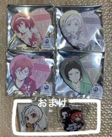 [ 덤 포함 ] 문호 스트레이독스 하트 캔뱃지 세트