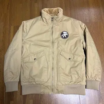 플라이트 자켓 보아 자켓 베이지 XL 상당