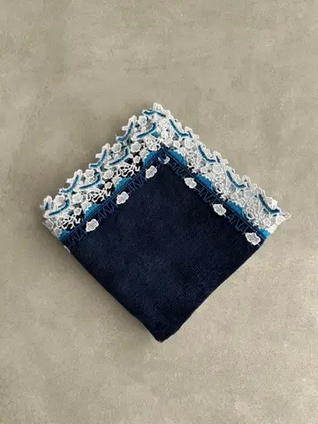 치카자와 레이스점 ANA 오리지널 타월 손수건 네이비 새상품