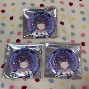 하케이지마 파라다이스 콜라보 하타야 미스즈 캔뱃지 3개 세트