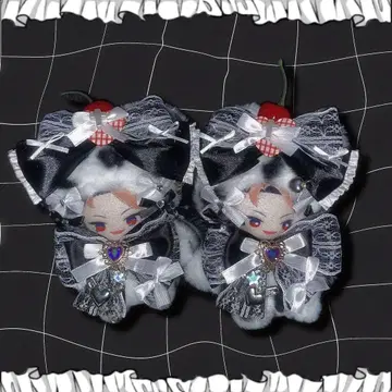 니지페페 10cm 봉제인형 옷 인형옷 후쿠야 2벌 세트 고양이 달마시안