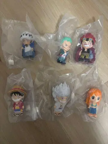 원피스 소프트 비닐 피규어 6개 세미 컴플리트
