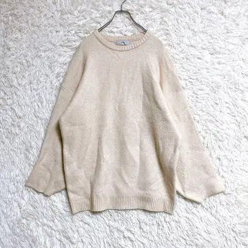 [ Adrer ] 니트 스웨터 (L) 두꺼운 원단 심플 무지 볼륨 소매