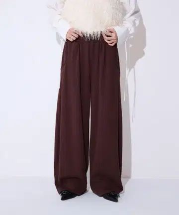 JEANASIS [접촉 냉감] 맨투맨 코쿤 턱 팬츠