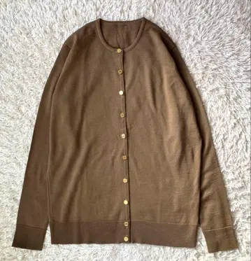 새상품급 뮤즈 두지엠 클라세 가디건 브라운 36