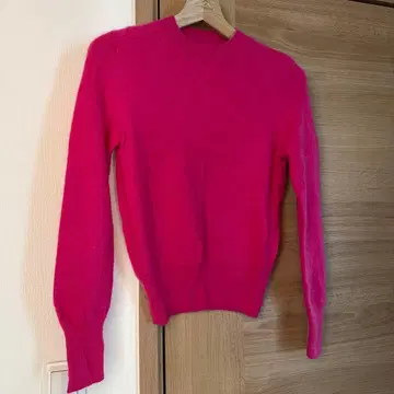 CITY 캐시미어 100% 핑크 긴팔 스웨터