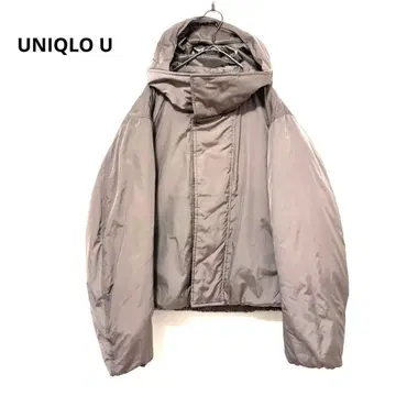 미사용 새상품 유니클로 U 퍼프테크 후드티 브라운 S UNIQLO U