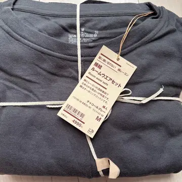 무인양품 룸웨어 세트 M 차콜 그레이