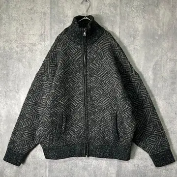 soerte 오버 사이즈 자카드 드라이버즈 니트 하자품