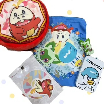 포켓몬 캐릭터 굿즈 세트 냐오하 뜨아거(호게타) 꾸왁스 가챠가챠 경품