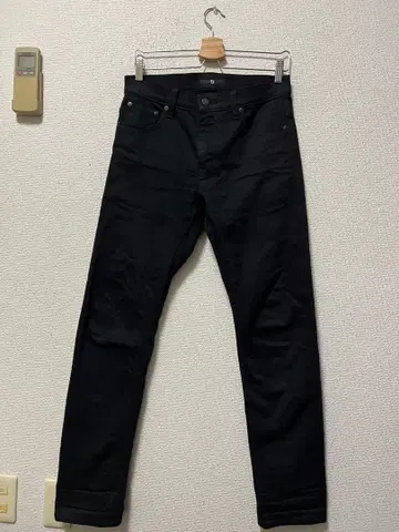 플러스제이 셀비치 슬림 데님 /30 블랙 스트레치 적귀 +J